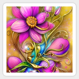 Fantasy Flower Sticker